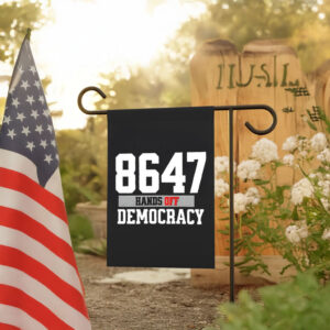 8647 hands off democracy Flag