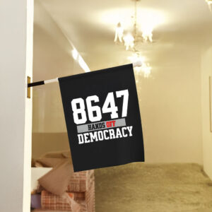 8647 hands off democracy Flag