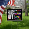 Anti Trump Anti Maga, Resist 8647, Hands Off Yard Sign