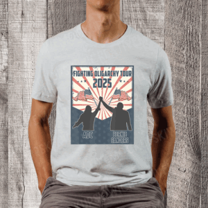 Bernie Sanders AOC Fighting Oligarchy Anti Trump T-Shirt