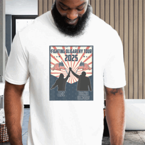 Bernie Sanders AOC Fighting Oligarchy Anti Trump T-Shirt