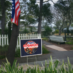 Bernie Sanders & Alexandria Ocasio-Cortez, Fight Oligarchy Yard Sign