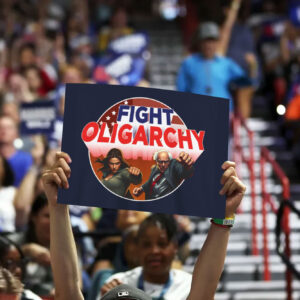 Bernie Sanders & Alexandria Ocasio-Cortez, Fight Oligarchy Yard Sign