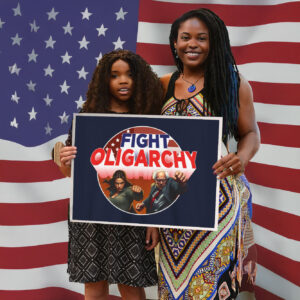 Bernie Sanders & Alexandria Ocasio-Cortez, Fight Oligarchy Yard Sign