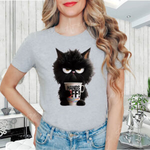Black Cat Hands Off 2025 T-Shirt