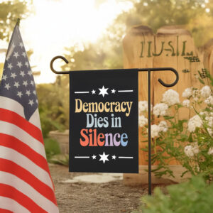 Democracy Dies in Silence, Anti-Trump 2025 Flag