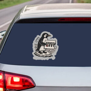 FDT Penguins Hands Off 2025 Sticker ,Car Magnet