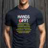 Hands Off 2025 Free Speech T-Shirt