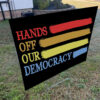 Hands Off 2025 Protest Statue Of Liberty, Anti Maga Oligarchy Yard Sign