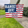 Hands Off America 2025 Yard Sign