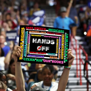 Hands Off, Anti Oligarchy Resist 8647 Yard Sign