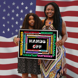 Hands Off, Anti Oligarchy Resist 8647 Yard Sign
