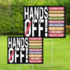 Hands Off, Anti Oligarchy Resist 8647 Yard Signs