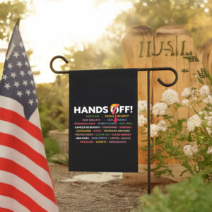 Hands Off - Anti Trump Anti Maga FDT DOGE Democrat Flag