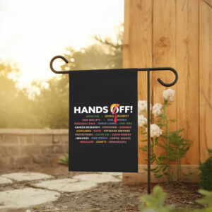 Hands Off - Anti Trump Anti Maga FDT DOGE Democrat Flag