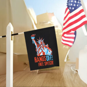 Hands Off Free Speech 2025 Flag