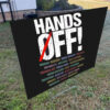 Hands Off Medicaid Medicare Social Security 2025 Yard Sign