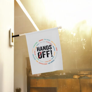 Hands Off Medicaid Medicare Social Security Flag