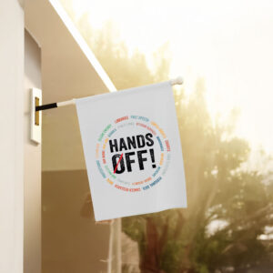 Hands Off Medicaid Medicare Social Security Flag