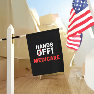 Hands Off Medicare 2025 Flag