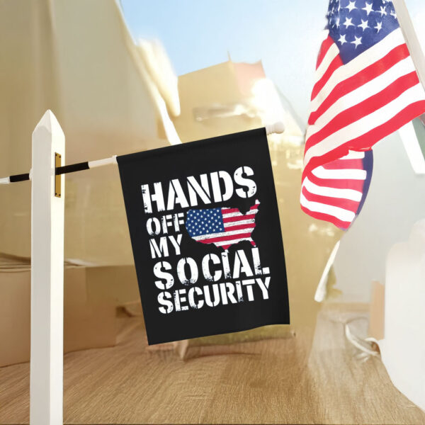 Hands Off My Social Security Cowgirl 2025 Flag