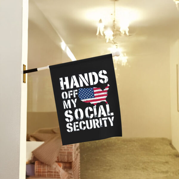 Hands Off My Social Security Cowgirl 2025 Flag