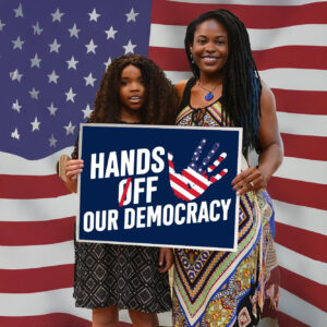 Hands Off Our Democracy 2025 Yard Signs