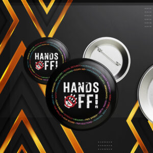 Hands Off Protest 2025 Button