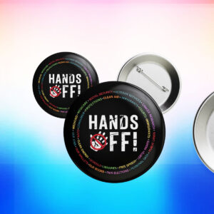 Hands Off Protest 2025 Button