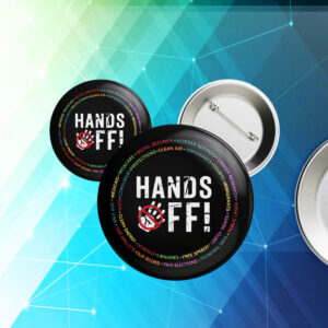 Hands Off Protest 2025 Button