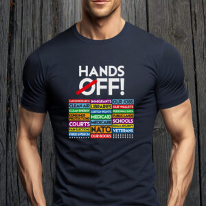 Hands Off Protest, Anti Trump Anti Musk 2025 T-Shirt