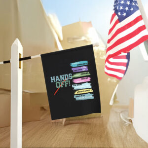 Hands Off! Protest, Medicaid,Free Speech 2025 Flag