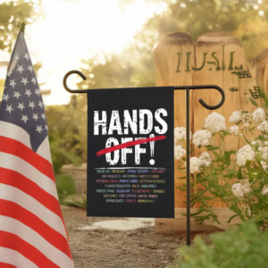 Hands Off Protest, Medicare Social Security FLag