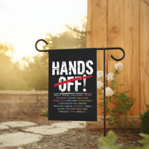 Hands Off Protest, Social Security, Medicare, & Public Protection 2025 Flag