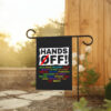 Hands Off Protest, Political Activism Flag