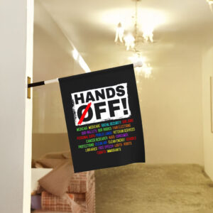 Hands Off Protest, Political Activism Flag