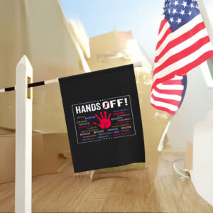 Hands Off Protest, Political Statement 2025 FLag