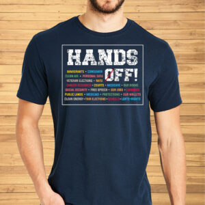 Hands Off Protest, Resist Hate 2025 T-Shirt