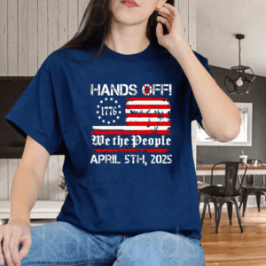 Hands Off Protest Saturday April 5 Usa Flag 2025 T-Shirt