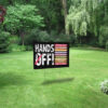 Hands Off Protest, Trendy Political Hands Off 2025 Yard Sign