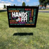 Hands Off Protest, Trendy Political Hands Off Protest 2025 Yard Sign