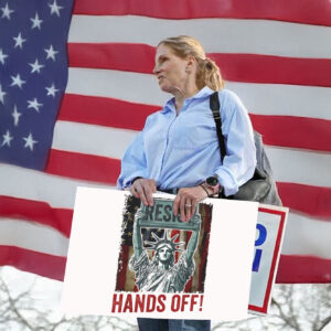 Hands Off Protest Yard Lawn Sign