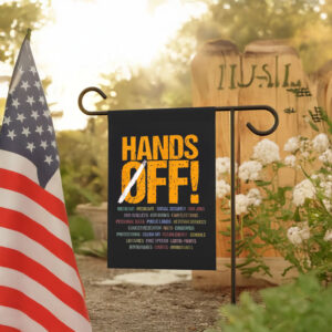Hands Off Protest Yellow Flag