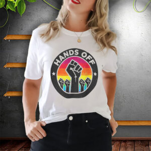 Hands Off Rainbow Protest 2025 T-Shirt