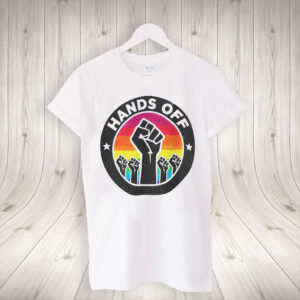 Hands Off Rainbow Protest 2025 T-Shirt