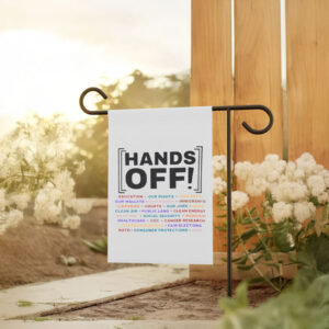 Hands Off Protest, Hands Off Medicaid Medicare Social Security Flag