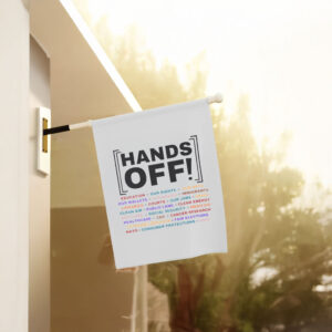 Hands Off Rally, Hands off social security, hands off medicare Flag