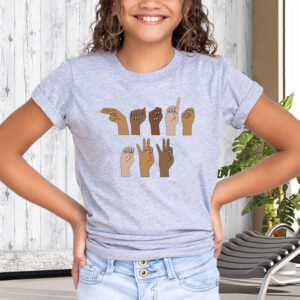 Hands Off Sign Language 2025 T-Shirt