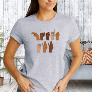 Hands Off Sign Language Anti Trump T-Shirt
