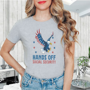 Hands Off Social Security, American Eagle Protest 2025 T-Shirt